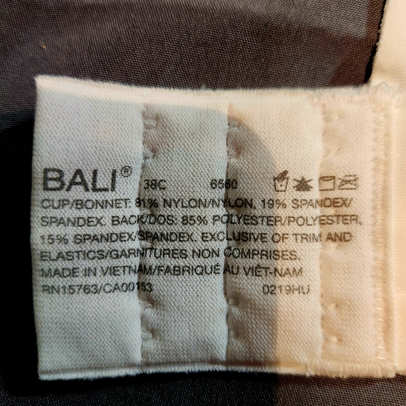 NWT Bali Cream Comfort Bra 38C - Picture 3 of 8